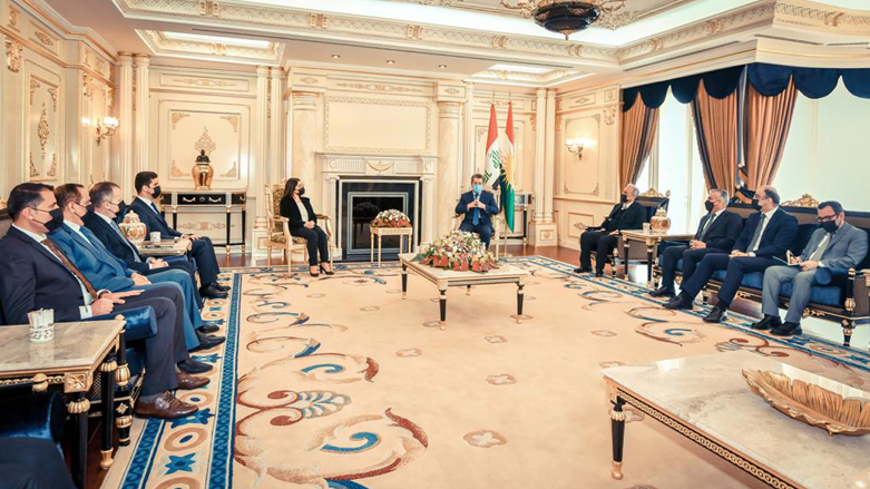 استقبال مسرور بارزانی، نخست وزیر اقلیم کوردستان، از هیئت سازمان‌های مردمی و دبیران اتحادیه‌های دانشجویان و جوانان کوردستان