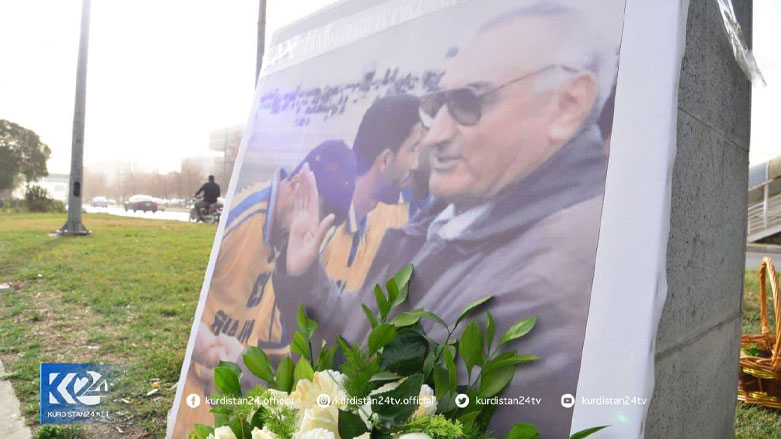 Memorial to late Franco Hariri in the Kurdistan Region's capital Erbil, Feb. 18, 2021. (Photo: Kurdistan 24)