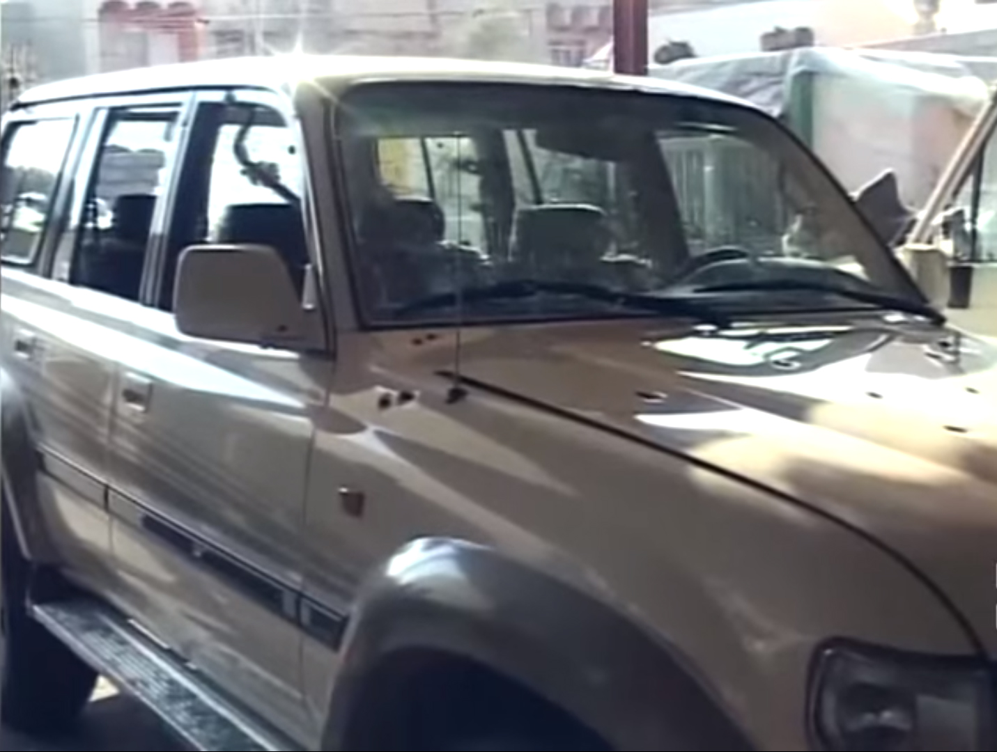 The photo of Franso Hariri's bullet-ridden car, in which he was assassinated. (Photo: Kurdistan 24)