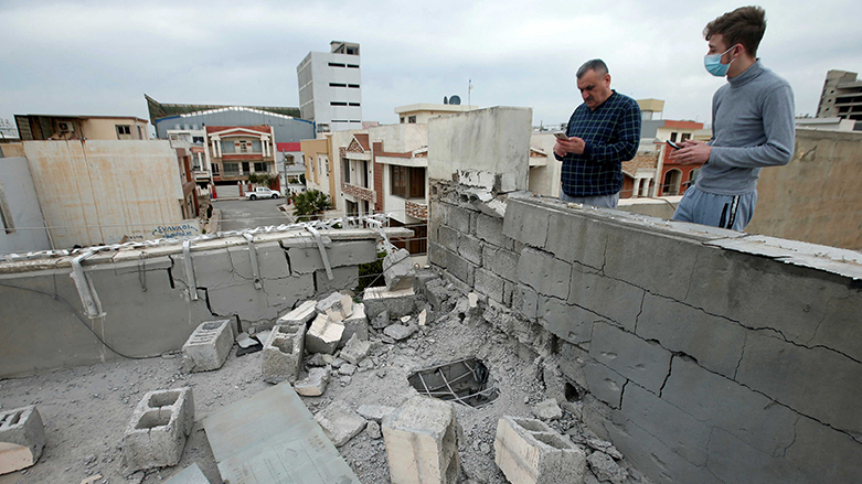 Erbil'e yönelik füze saldırısında sivillere ait binalar da zarar gördü