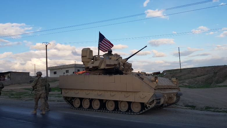 Coalition patrol outside Hemze Beg village, northeast Syria, February 17, 2021 (Wladimir van Wilgenburg/Kurdistan 24).