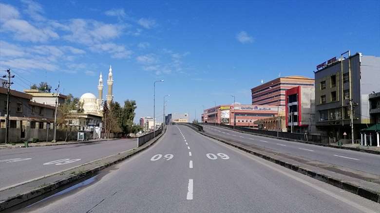 هەولێر لەماوەی قەدەغەی هاتووچۆ   فۆتۆ: ئەرشیڤ