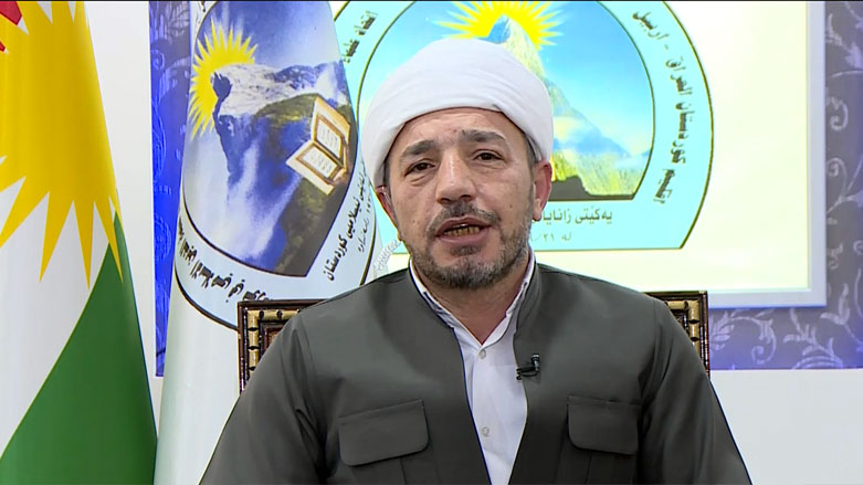 Abdulla Said Waysi, the head of Kurdistan Islamic Scholars Union, during an interview with Kurdistan 24, Feb. 23, 2021. (Photo: Kurdistan 24)