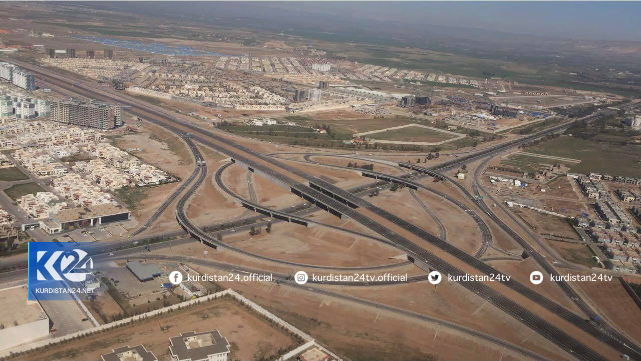 Erbil's 150 meter road from above. (Photo: Kurdistan 24)