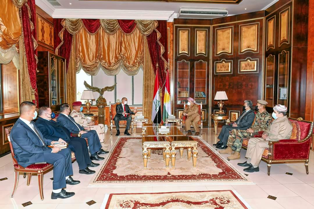 دیداری سەرۆك بارزانی لەگەڵ وەزیری ناوخۆی عێراق