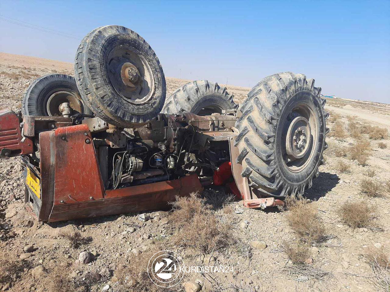 تراكتۆره‌كه‌ی ئازاد عارف دوای وه‌رگه‌ڕانی