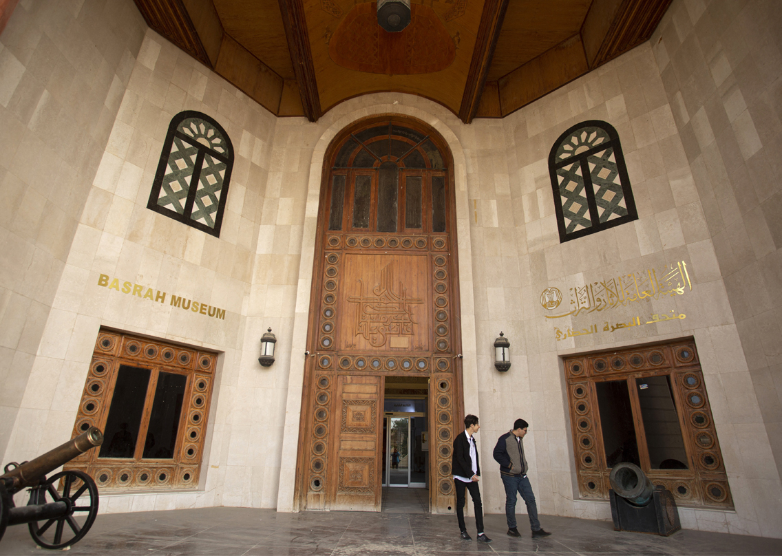One of former Iraqi dictator Saddam Hussein's palace complex turned into an antiquities museum in the southern city of Basra on Jan. 16, 2022. (Photo: Hussein Faleh/AFP)