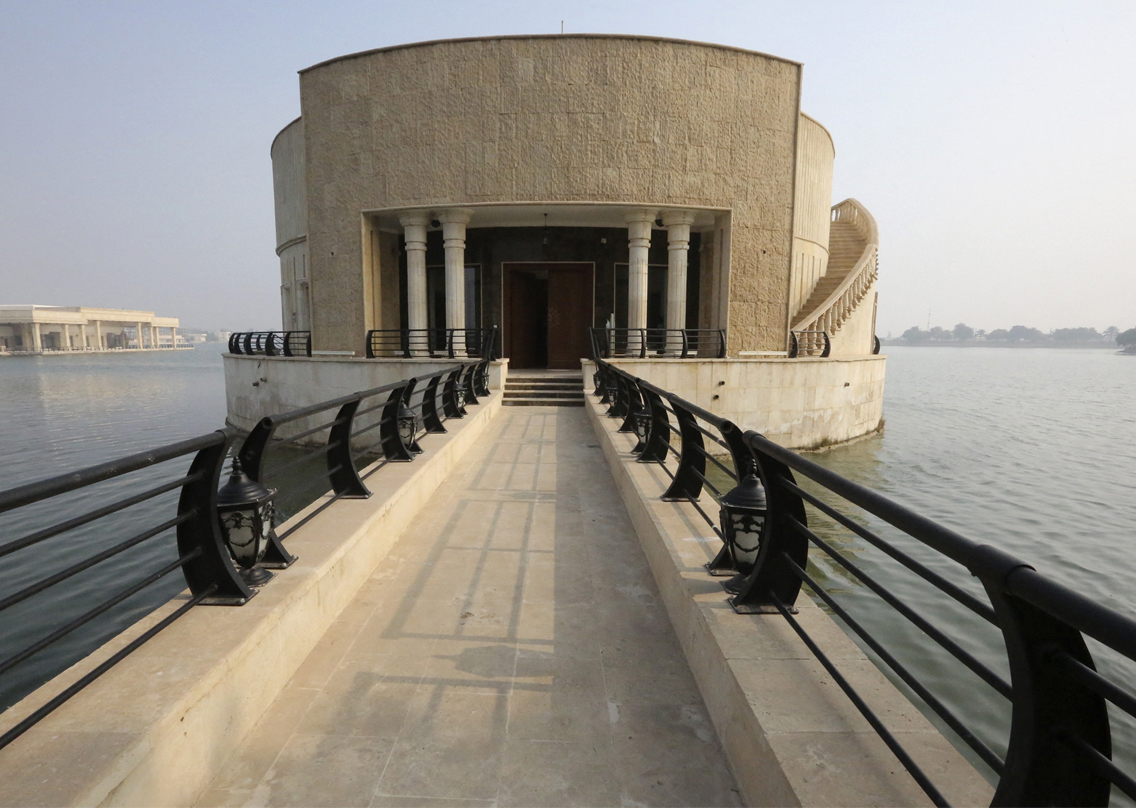 One of former Iraqi dictator Saddam Hussein's palace complex near Baghdad International Airport on Jan. 12, 2022. (Photo: Sabah Arar/AFP)