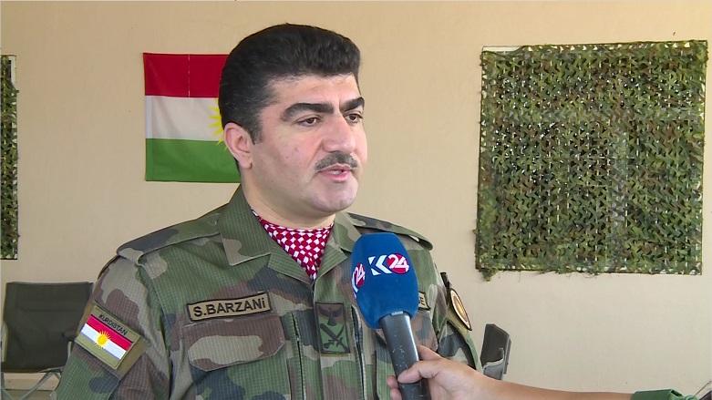 Peshmerga commander of the Gwer - Makhmour Axis, Sirwan Barzani. (Photo: Kurdistan 24)
