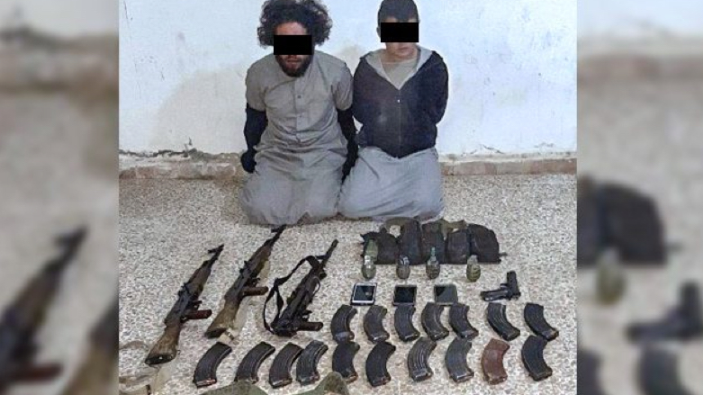 SDF arrested two suspected foreign ISIS militants in Deir al-Zor (Photo: SDF Press Office).