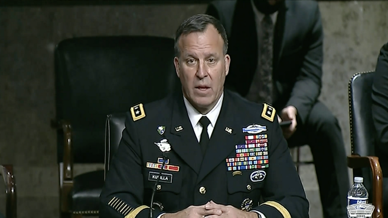 US Army Lt. Gen. Michael Kurilla was nominated to succeed Marine Corps Gen. Frank McKenzie as head of Central Command (CENTCOM) in a Senate Committee hearing on Tuesday (Photo: Screengrab from hearing)