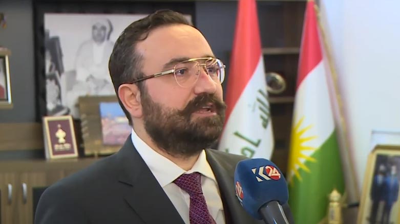 Minister of Transport and Communications in the Kurdistan Region, Ano Jawhar, in an interview with Kurdistan 24. (Photo: Kurdistan 24)