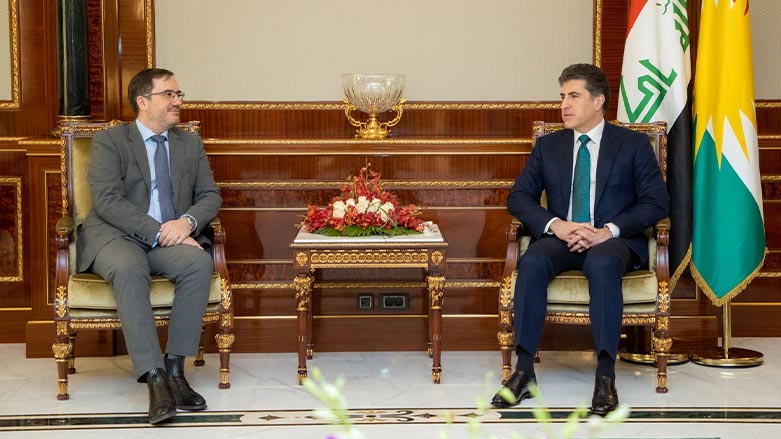دیدار رئیس اقلیم کوردستان با سفیر انگلستان در عراق و هیئت همراهش
