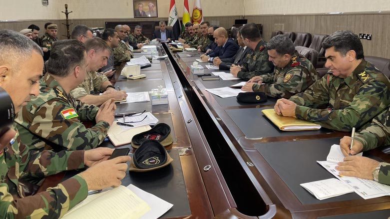 The Ministry of Peshmerga and the Department of Coordination and Follow-up of the Council of Ministers, and the Multi-National Military Advisory Group (MNAG) on Tuesday met to discuss Peshmerga Reform (Photo: Ministry of Peshmerga).