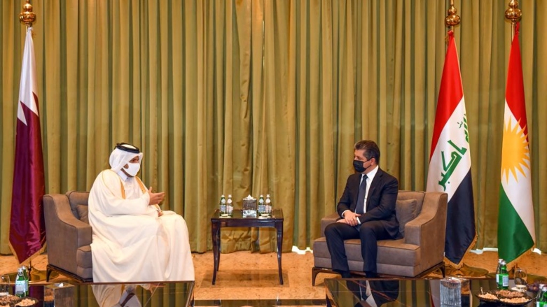 دیدار مسرور بارزانی و وزیر بازرگانی و صنعت قطر
