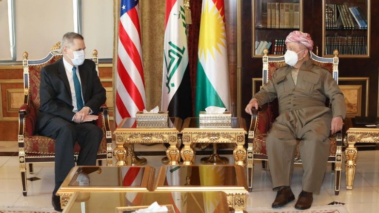 الرئيس بارزاني والسفير الأمريكي لدى بغداد ماثيو تولر