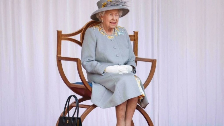 ملكة بريطانيا إليزابيث الثانية في حفل عيد ميلادها الرسمي بقلعة ويندسور في 12 يونيو/حزيران 2021- الصورة لفرانس 24