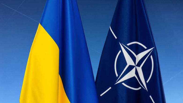 The flag of NATO and Ukraine (Photo: NATO)