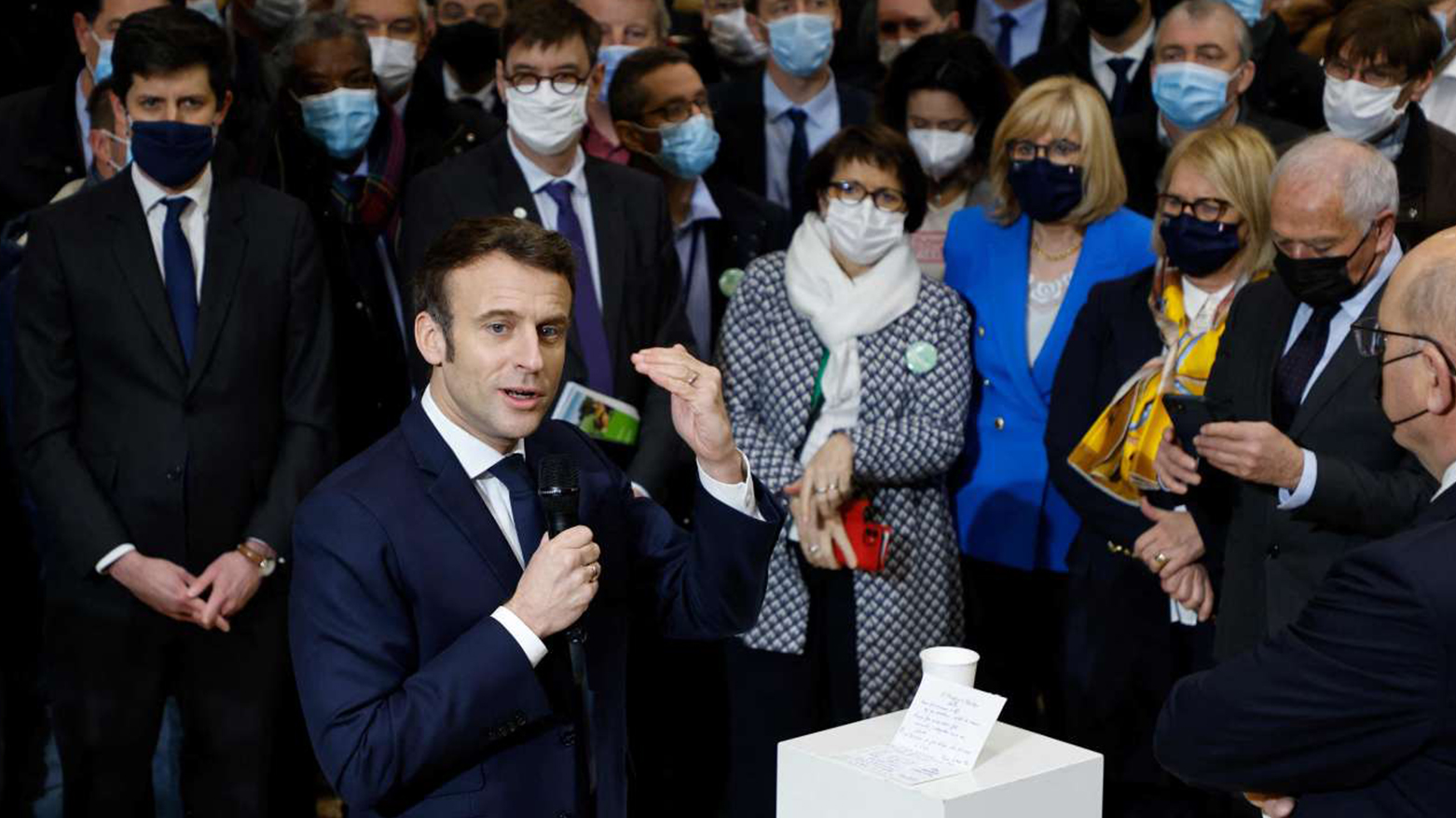 سخنرانی امانوئل ماکرون، رئیس جمهور فرانسه در نمایشگاه کشاورزی پاریس