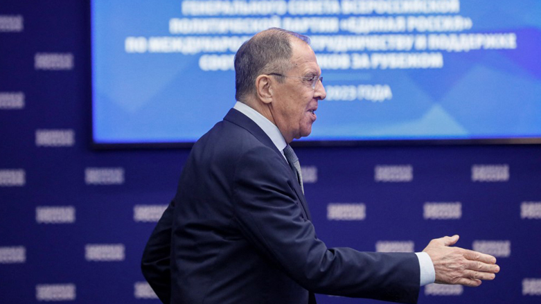 Russian Foreign Minister Sergei Lavrov attends a meeting of the Commission of the General Council of the All-Russian political party (United Russia) in Moscow, Feb. 3, 2023. (Photo: Yuri Kochektov/ POOL /AFP)