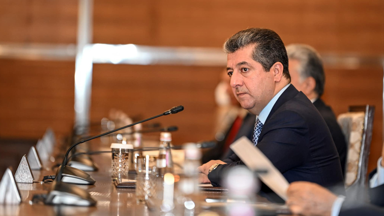 Kurdistan Region Prime Minister Masrour Barzani is pictured during a weekly ministerial meeting in Erbil. (Photo: KRG)