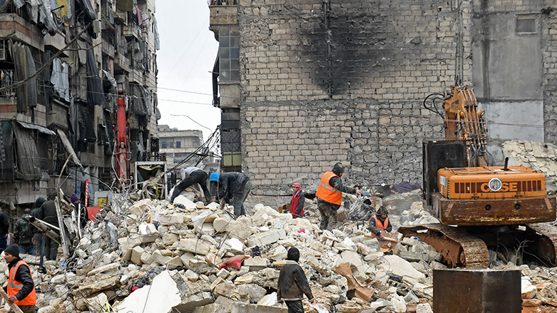 آثار زلزله امروز دوشنبه ٥ فوریه در سوریه