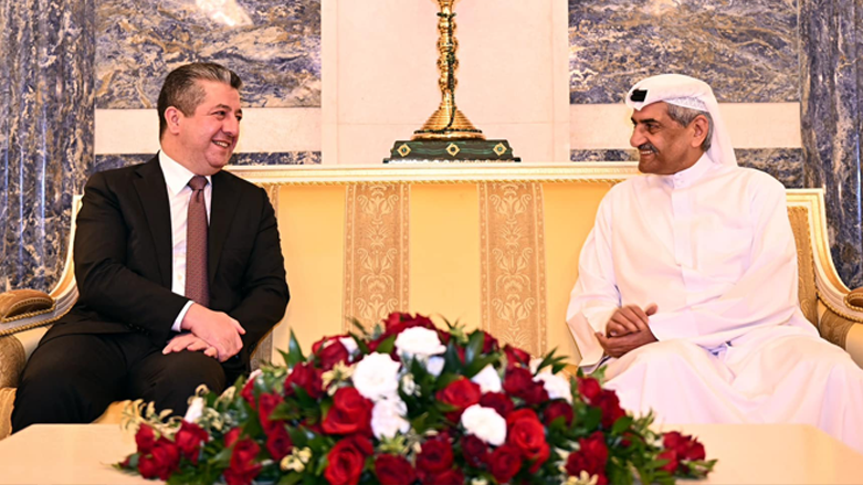 دیدار مسرور بارزانی، نخست وزیر اقلیم کوردستان و شیخ حمد بن محمد الشرقی، رئیس امارت فجیره