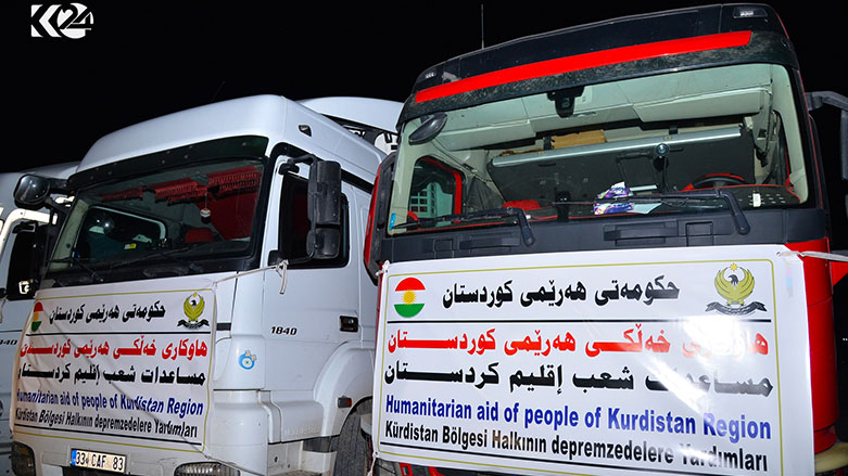 Kürdistan Bölgesi yardım tırları