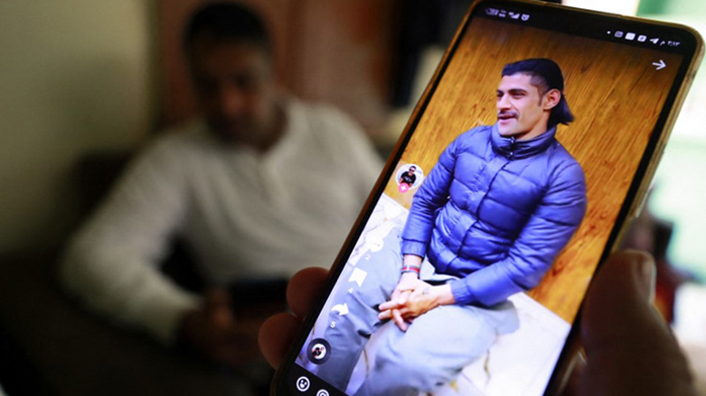 A picture of TikTok celebrity Aboud Skeeba, who was jailed by the authorities and later realeased, Feb. 12, 2023. (Photo: Ahmad Al-Rubaye/AFP)