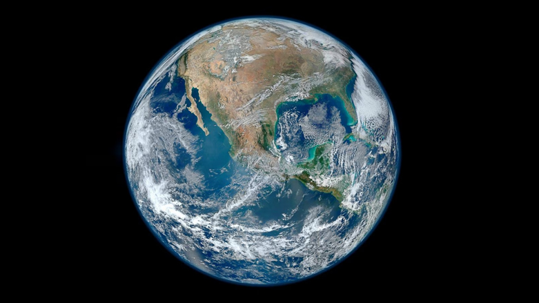صورة للأرض مأخوذة من على متن أحدث قمر صناعي لرصد الأرض أطلقته ناسا