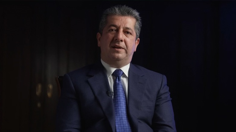 Kurdistan Region Prime Minister Masrour Barzani speaking in a video message, in which he announced the first-ever electronic visa portal in Kurdistan Region. (Photo: Screengrab/KRG)