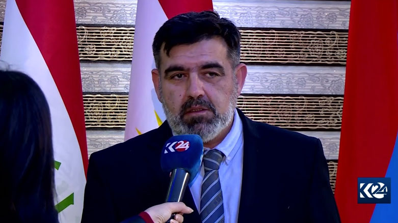 Armenia’s Consul General Arshak Manoukian speaks to Kurdistan 24 (Photo: Kurdistan 24).