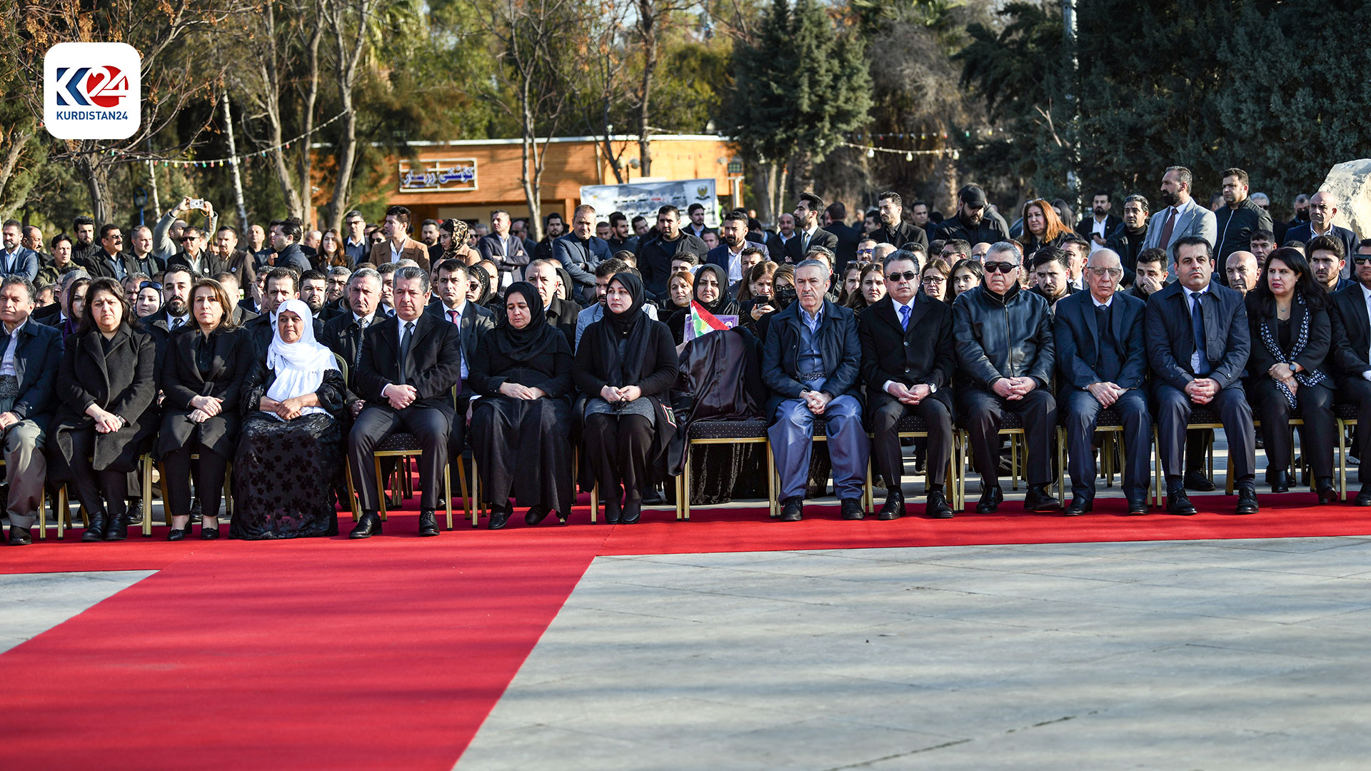 بەشداریی مەسرور بارزانی لە رێوڕەسمی ساڵیادی شەهیدانی یەکی شوبات