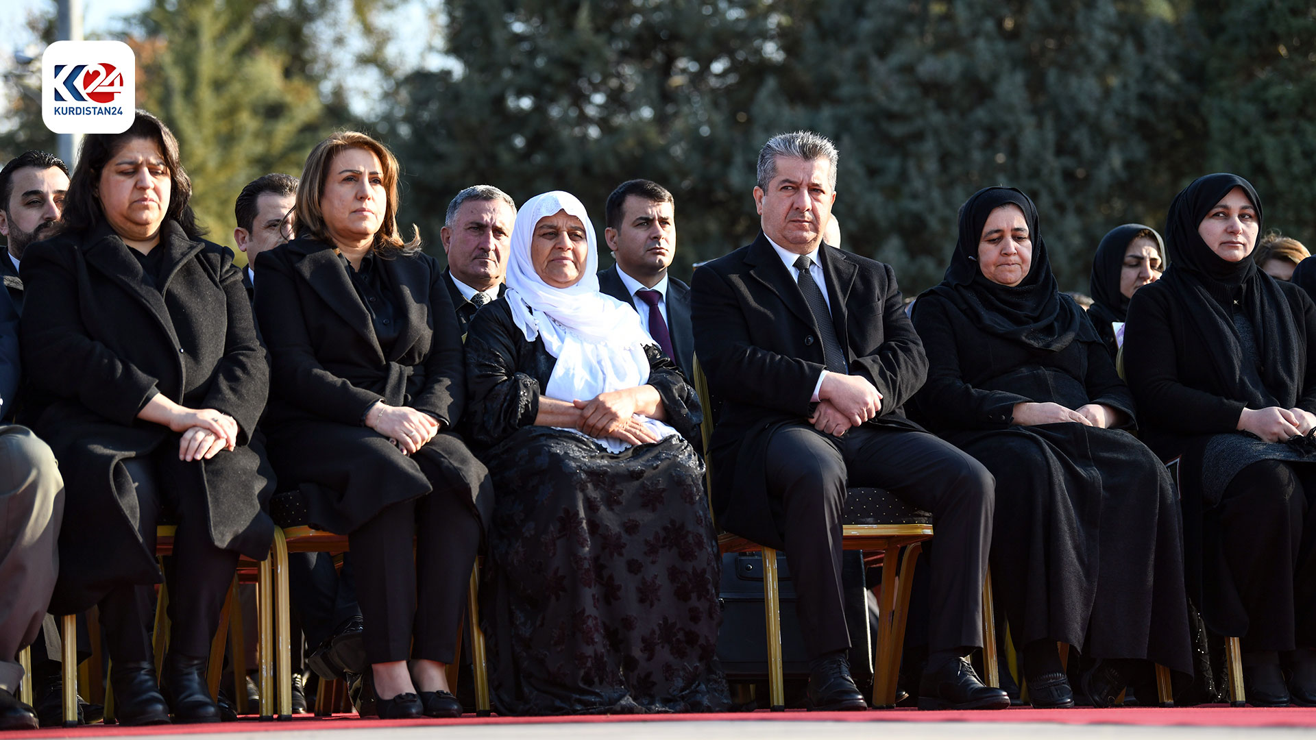 بەشداریی مەسرور بارزانی لە رێوڕەسمی ساڵیادی شەهیدانی یەکی شوبات