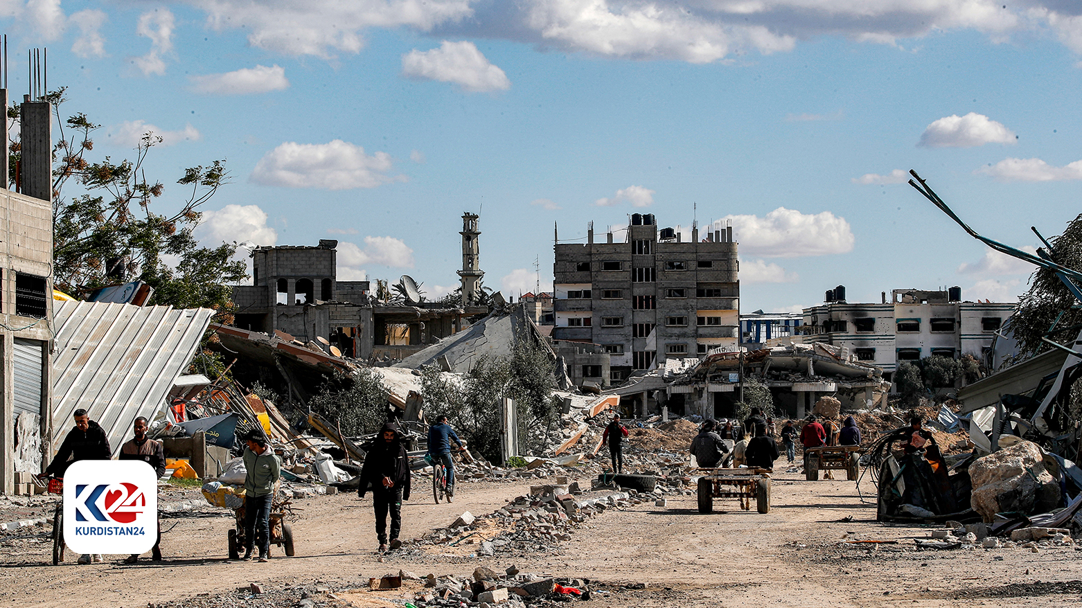 مخيم المغازي في قطاع غزة / AFP