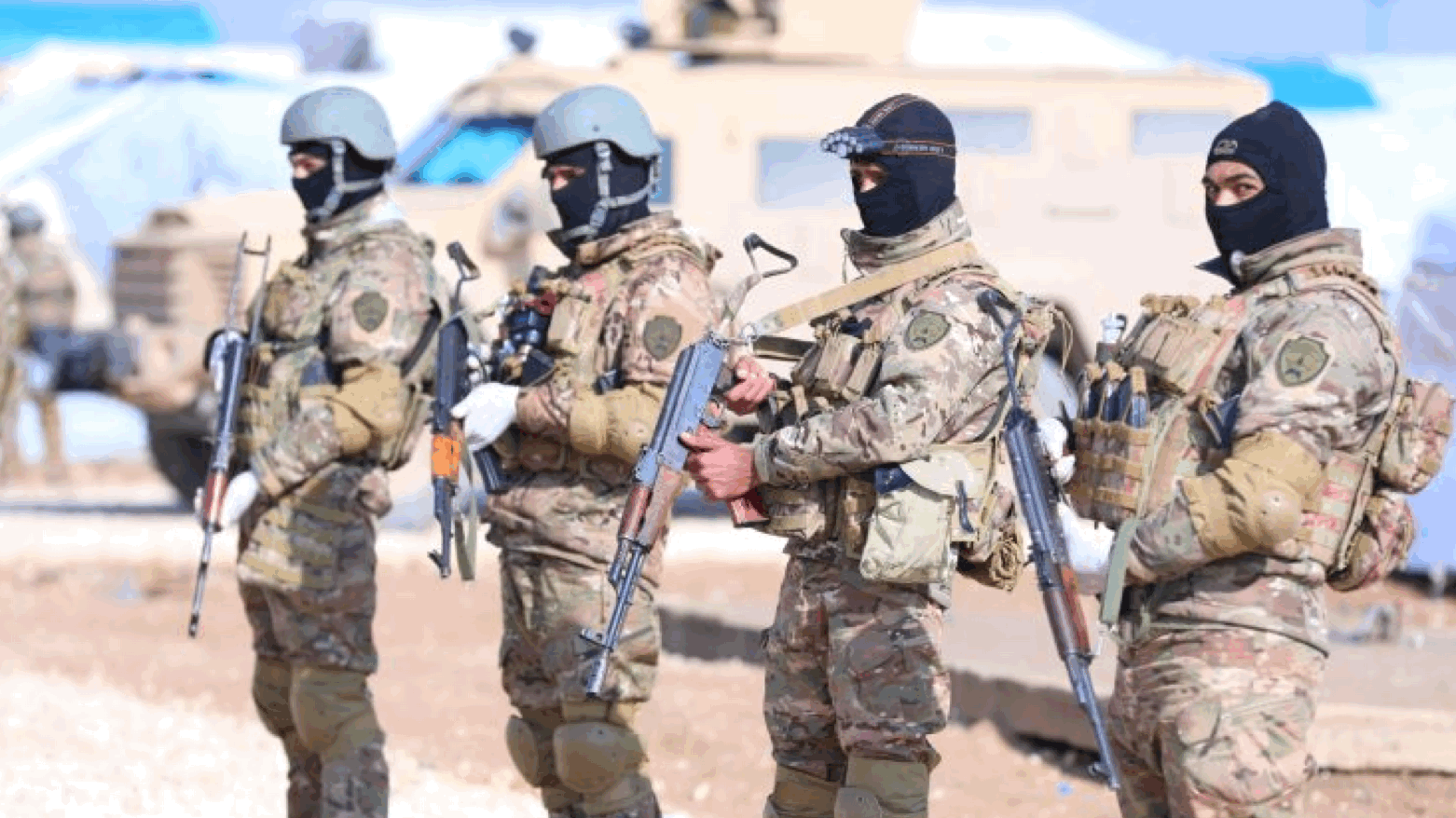 SDF forces in al-Hol camp (Photo: SDF Press)