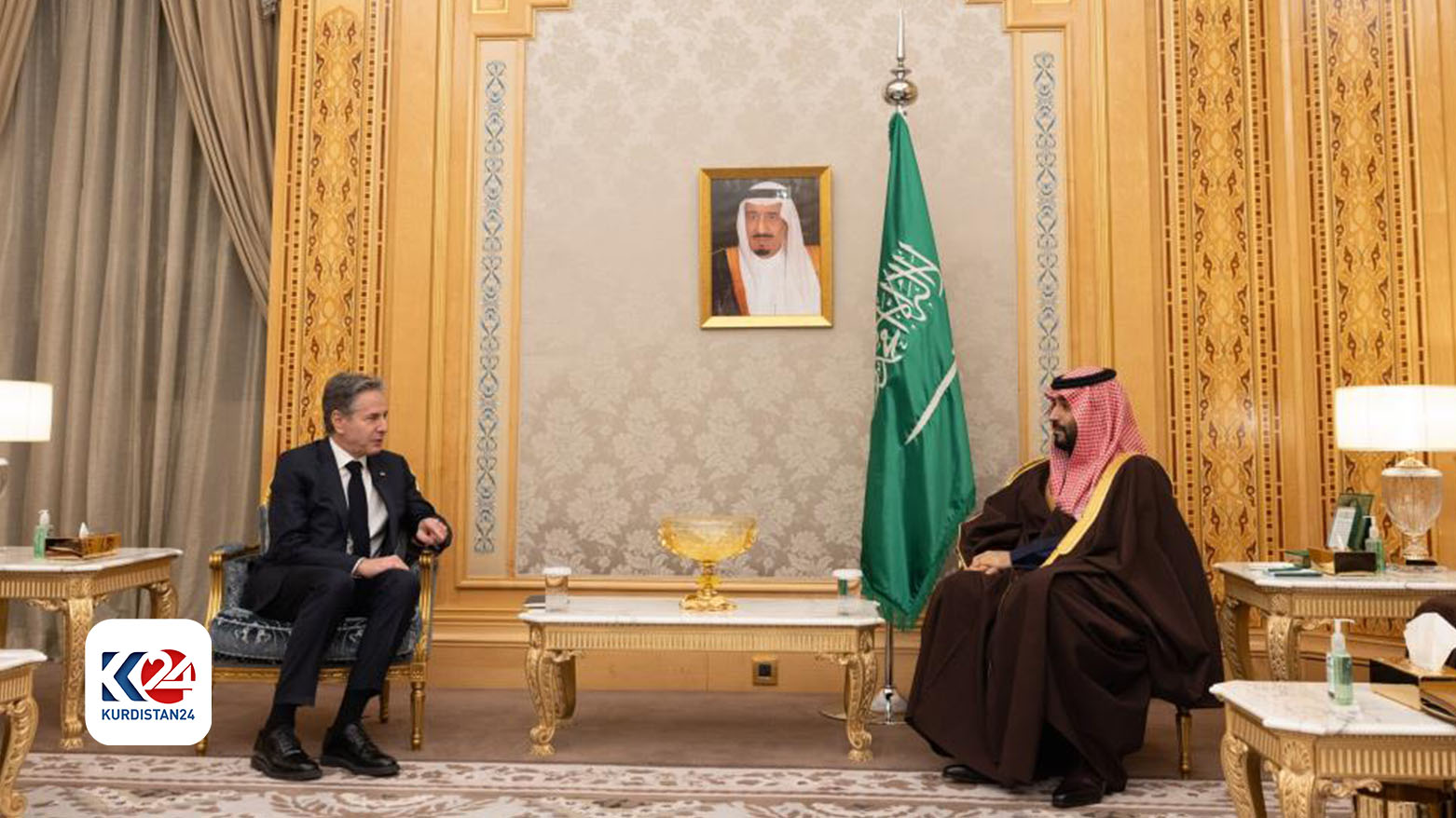 ABD Dışişleri Bakanı Antony Blinken ve Suudi Arabistan Veliaht Prensi Muhammed bin Salman
