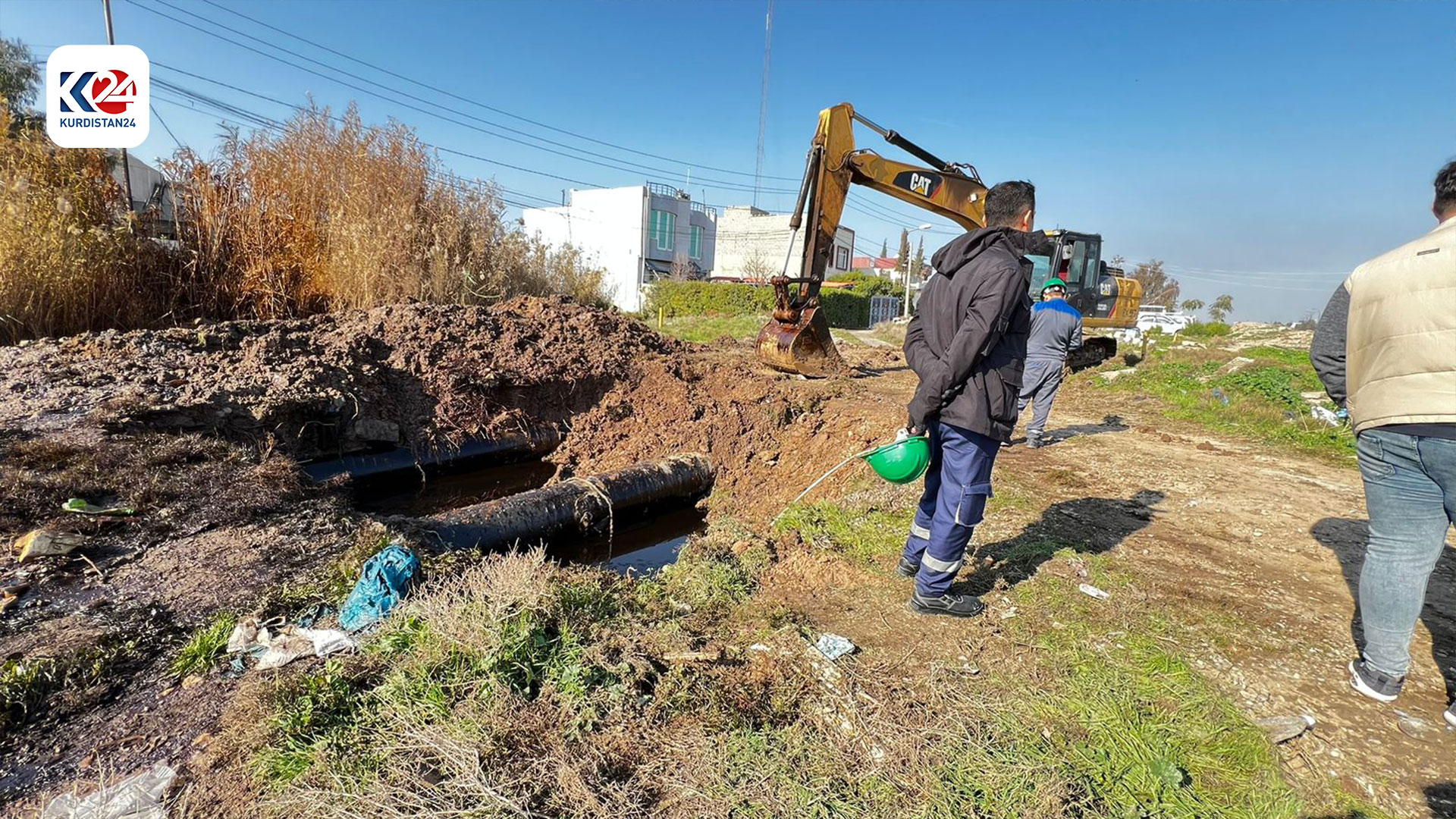 ئەو بۆڕییەی نەوت کە لە کەرکووک شکاوە (هێمن دەلۆ - کوردستان24)