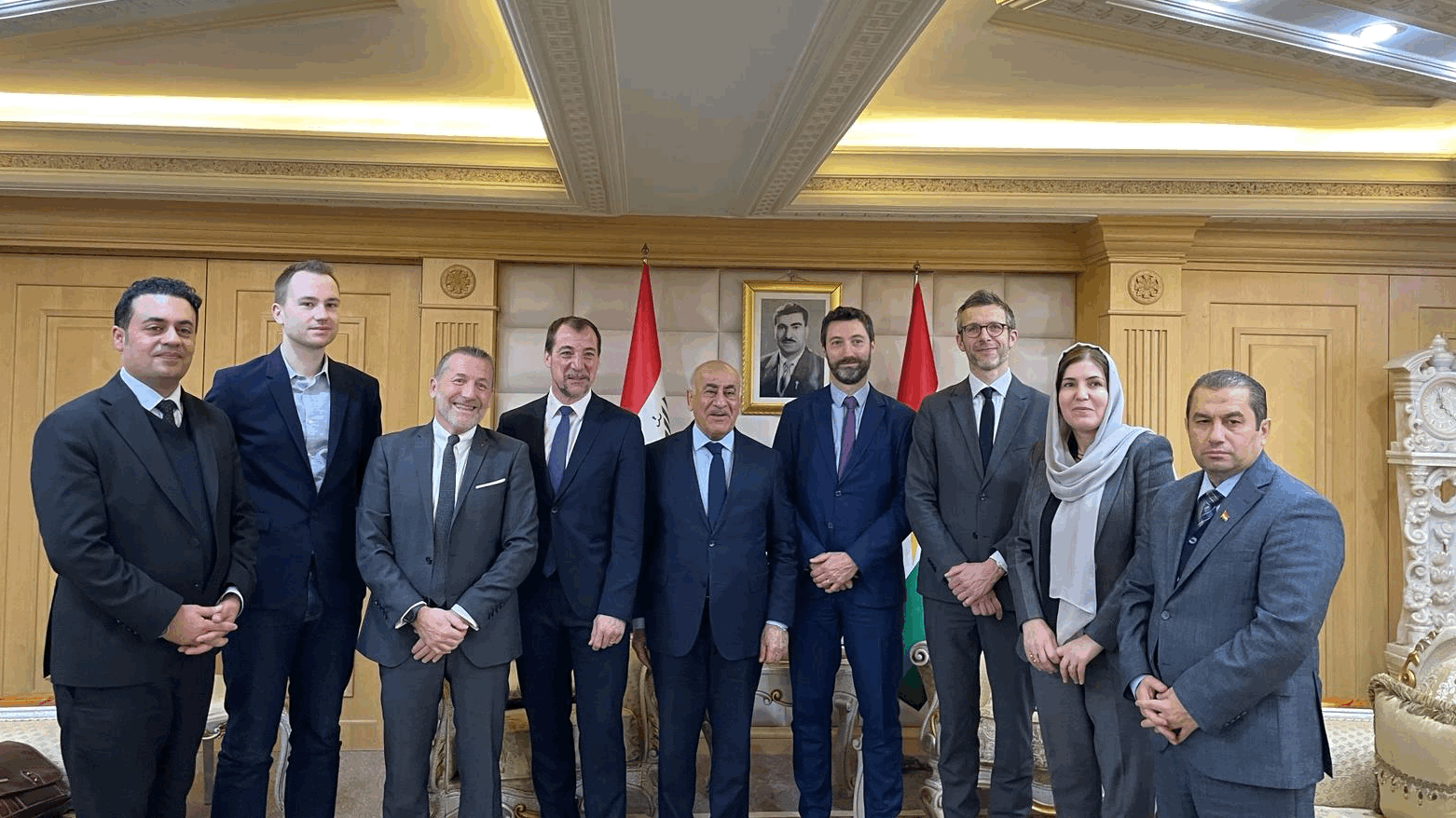 A French judicial delegation on Thursday visited Erbil (Photo: Yann Braem/X)