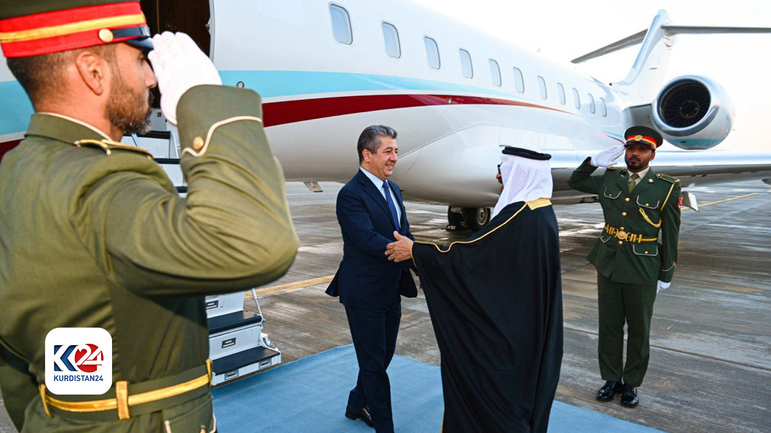 Başbakan Barzani, Dubai’de BAE Devlet Bakanı Al-Marar tarafından karşılandı