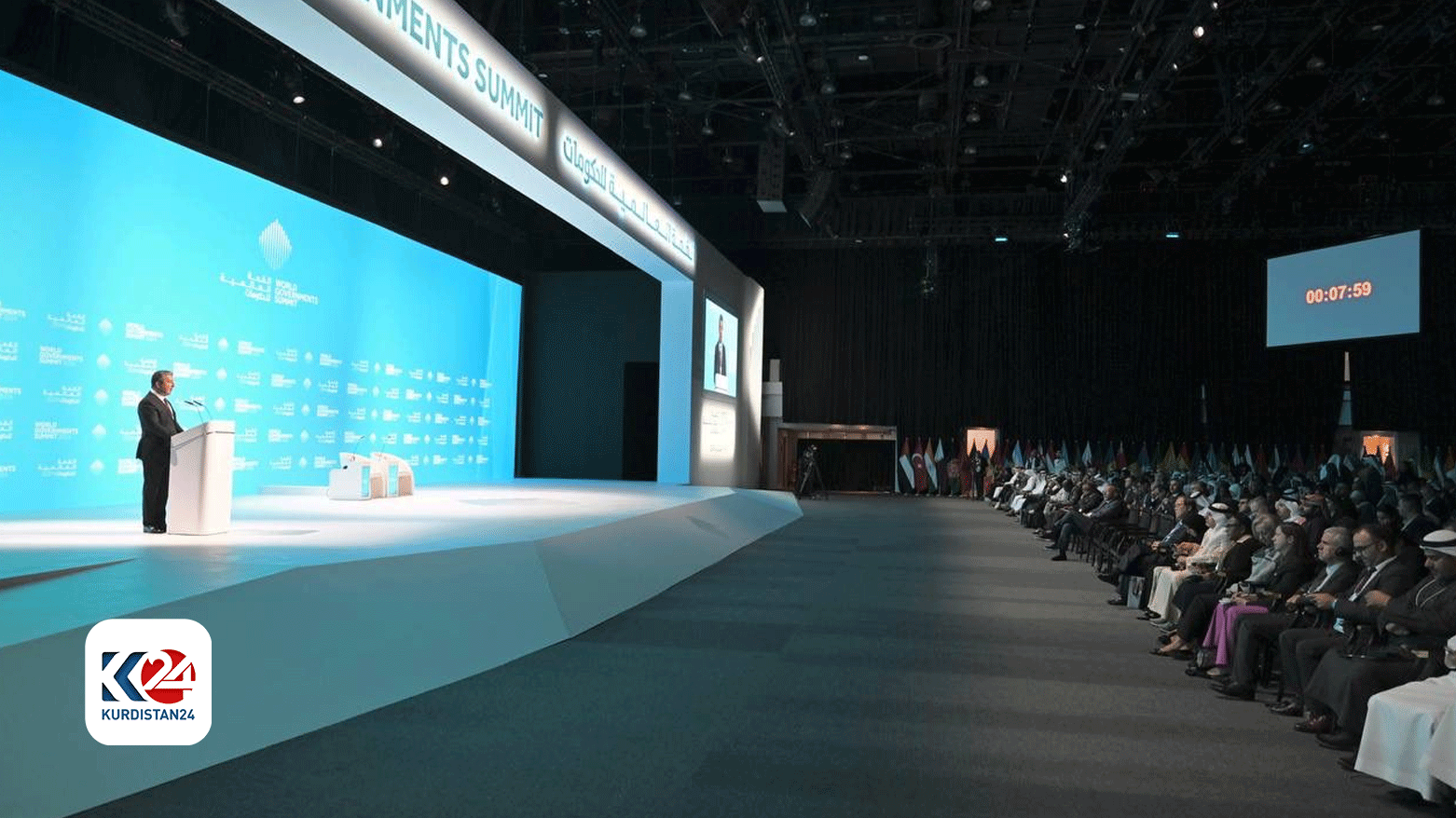 مسرور بارزانی، نخست وزیر اقلیم کوردستان در اجلاس جهانی دولت‌ها ٢٠٢٤
