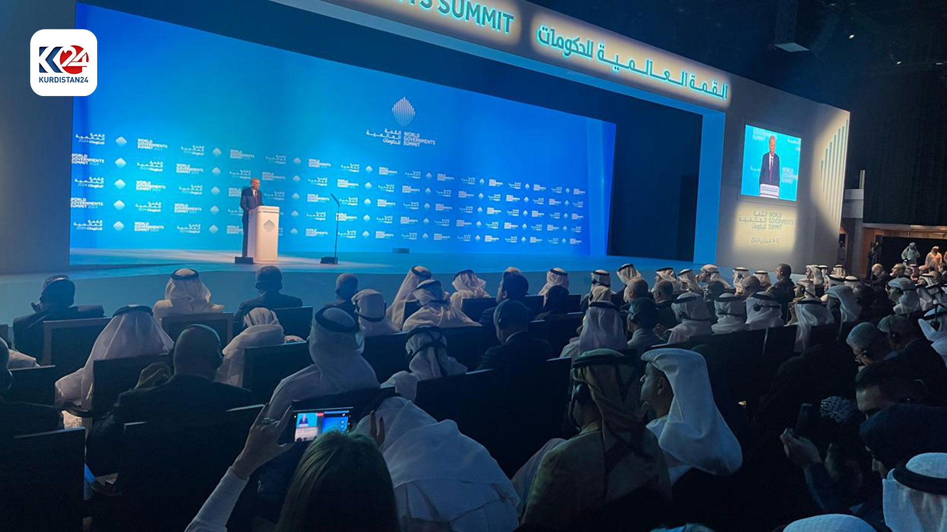  بەشداریی سەرۆکوەزیران مەسرور بارزانی لە دووەمین رۆژی چالاکییەکانی لوتکەی جیهانیی حکومەتەکان (وێنە: فەرهاد ئەحمەد)