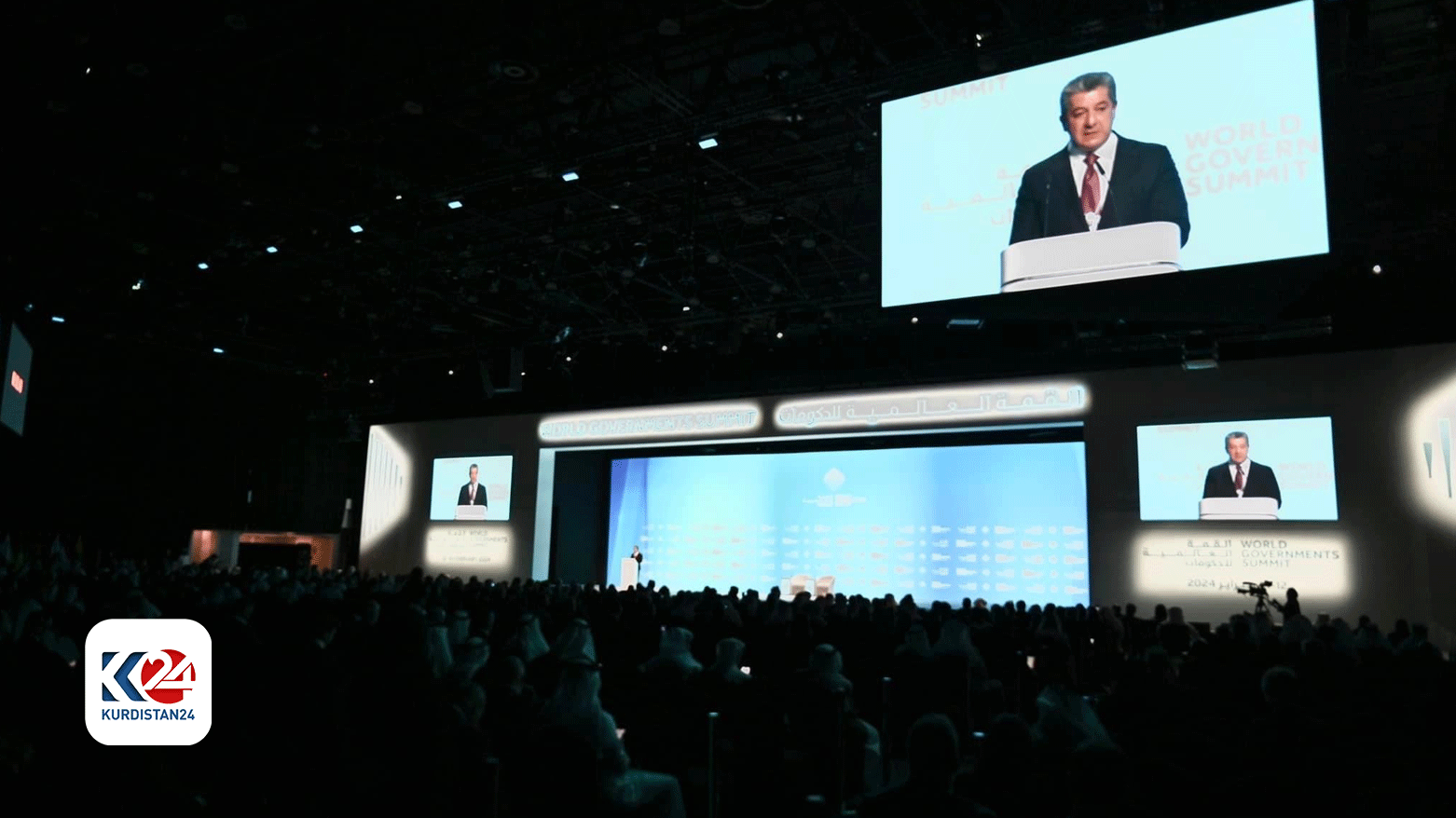 مسرور بارزانی، نخست وزیر اقلیم کوردستان در اجلاس جهانی دولتها - ٢٠٢٤