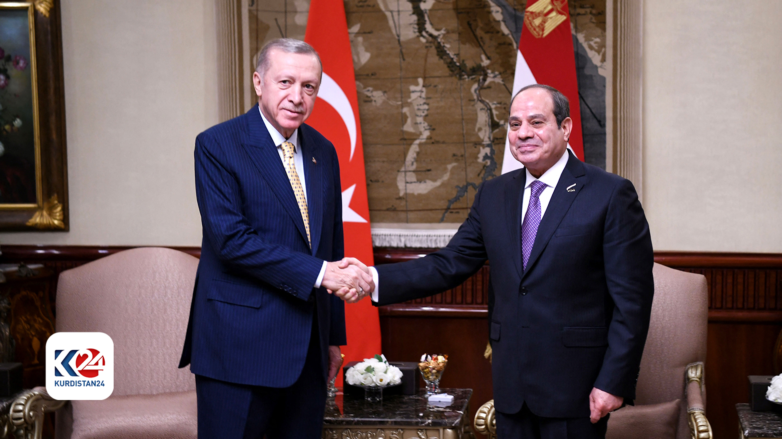 الرئيسان المصري عبد الفتاح السيسي والتركي رجب طيب أردوغان