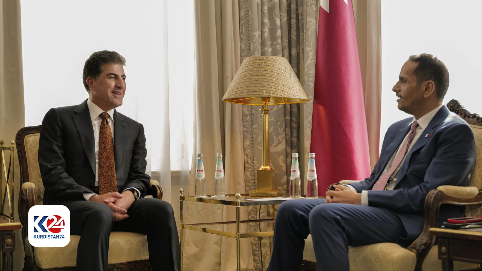 رئيس إقليم كوردستان يجتمع مع رئيس الوزراء القطري