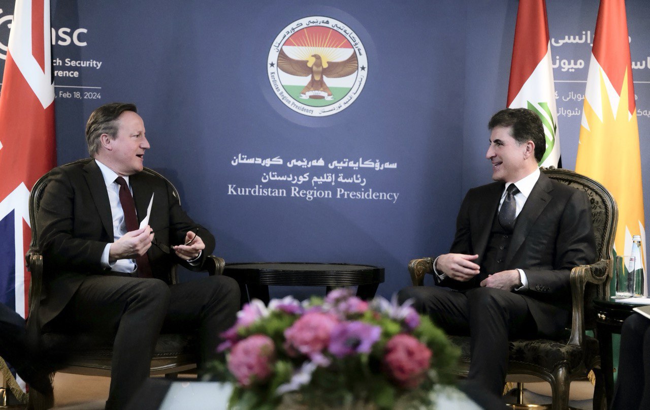 Neçirvan Barzani ile İngiltere Dışişleri Bakanı David Cameron görüşmesi
