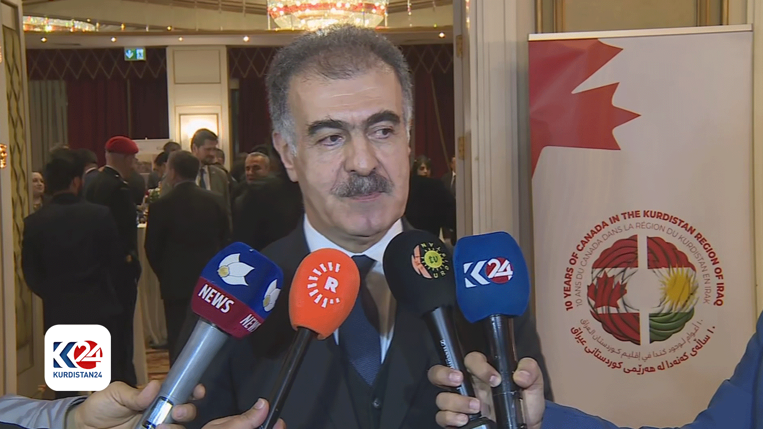 Head of the KRG’s Department of Foreign Relations, Minister Safeen Dizayee. (Photo: Kurdistan24)