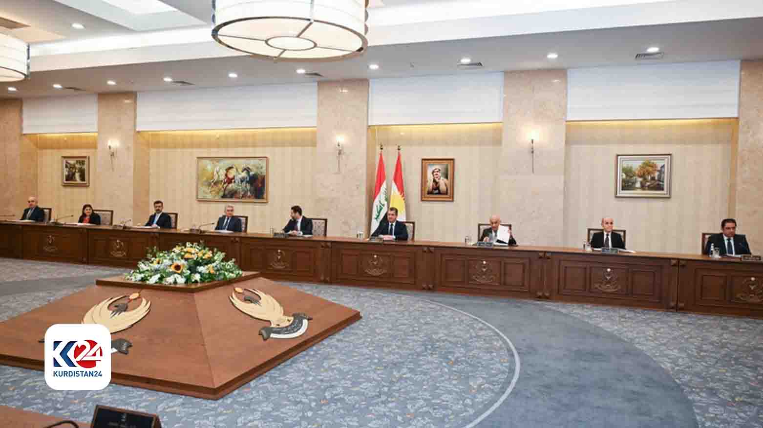 The meeting of the KRG Council of Ministers, Jan. 31, 2024. (Photo: KRG)
