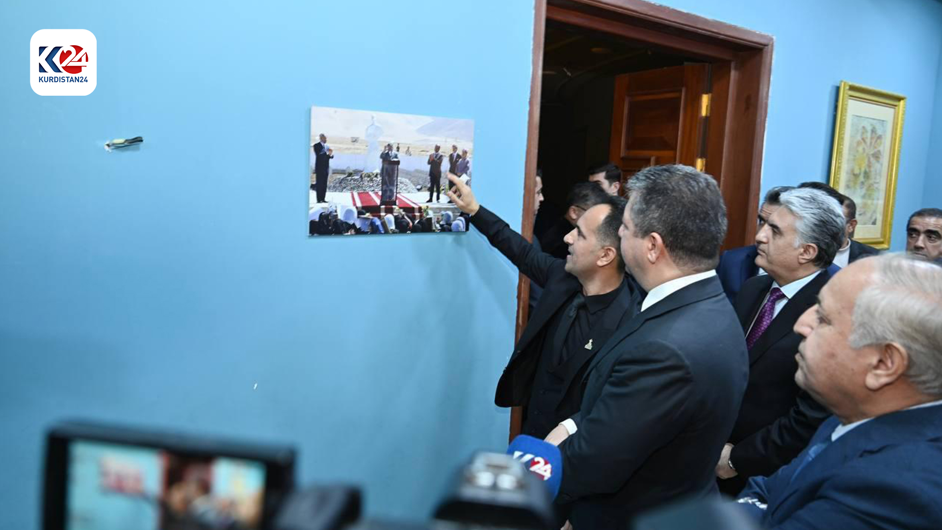 Kurdistan Region Prime Minister Masrour Barzani visits the Martyrs Monument in Halabja, Feb. 22, 2024. (Photo: KRG)