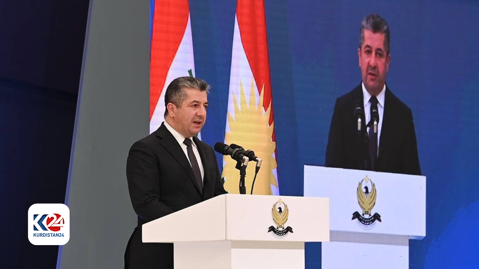 PM Barzani lays the foundation stone for two important projects in Halabja